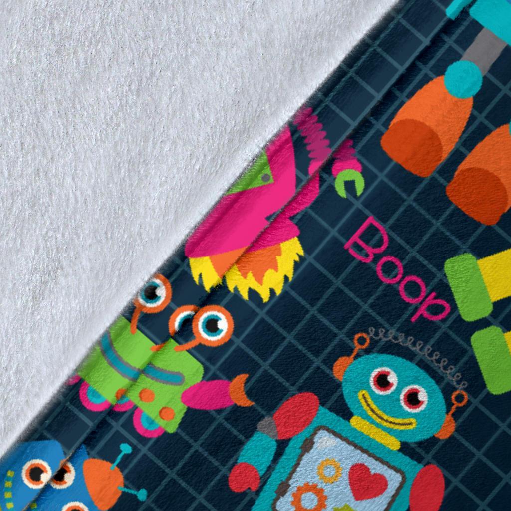 Robot Cyborg Print Pattern Blanket-grizzshop