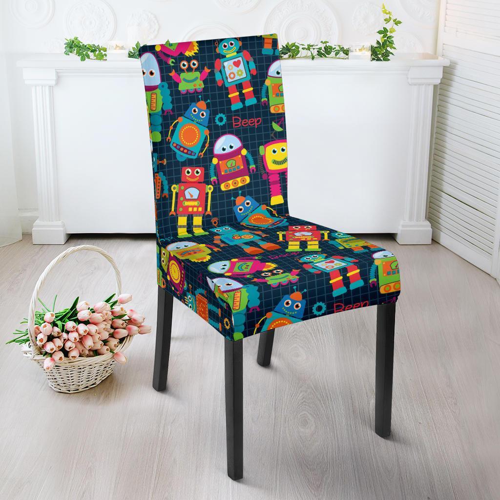 Robot Cyborg Print Pattern Chair Cover-grizzshop