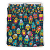 Robot Cyborg Print Pattern Duvet Cover Bedding Set-grizzshop