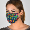 Robot Cyborg Print Pattern Face Mask-grizzshop