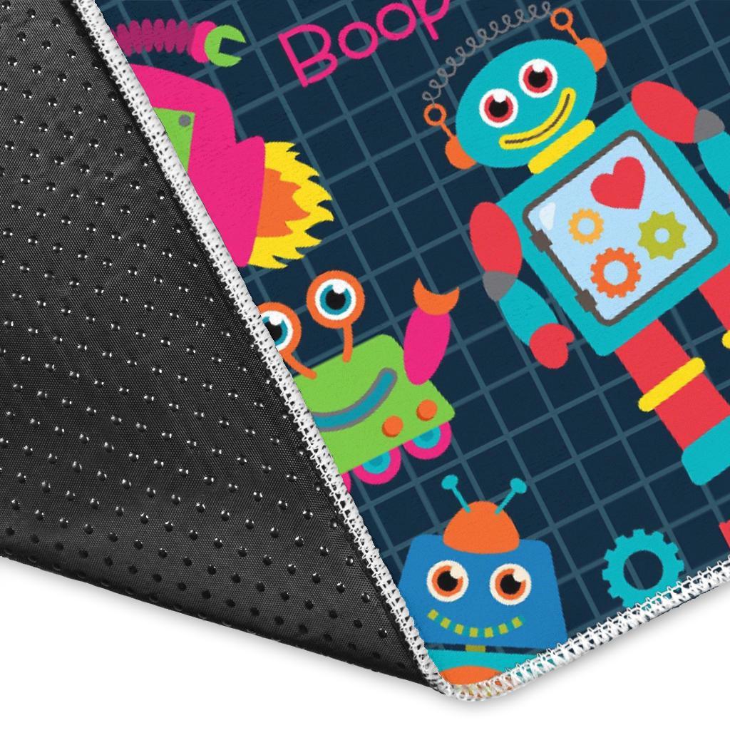 Robot Cyborg Print Pattern Floor Mat-grizzshop