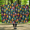 Robot Cyborg Print Pattern Hooded Blanket-grizzshop