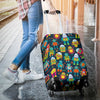 Robot Cyborg Print Pattern Luggage Cover Protector-grizzshop