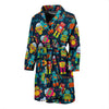 Robot Cyborg Print Pattern Men Long Robe-grizzshop