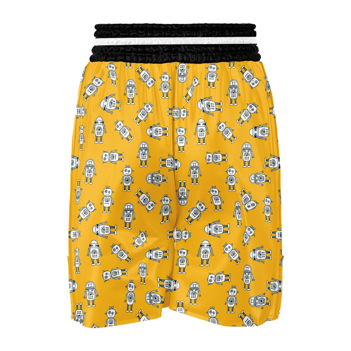 Robot Servant Print Pattern Boxing Shorts-grizzshop