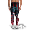 Robotic Skull Print Men's Leggings-grizzshop