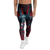 Robotic Skull Print Men's Leggings-grizzshop