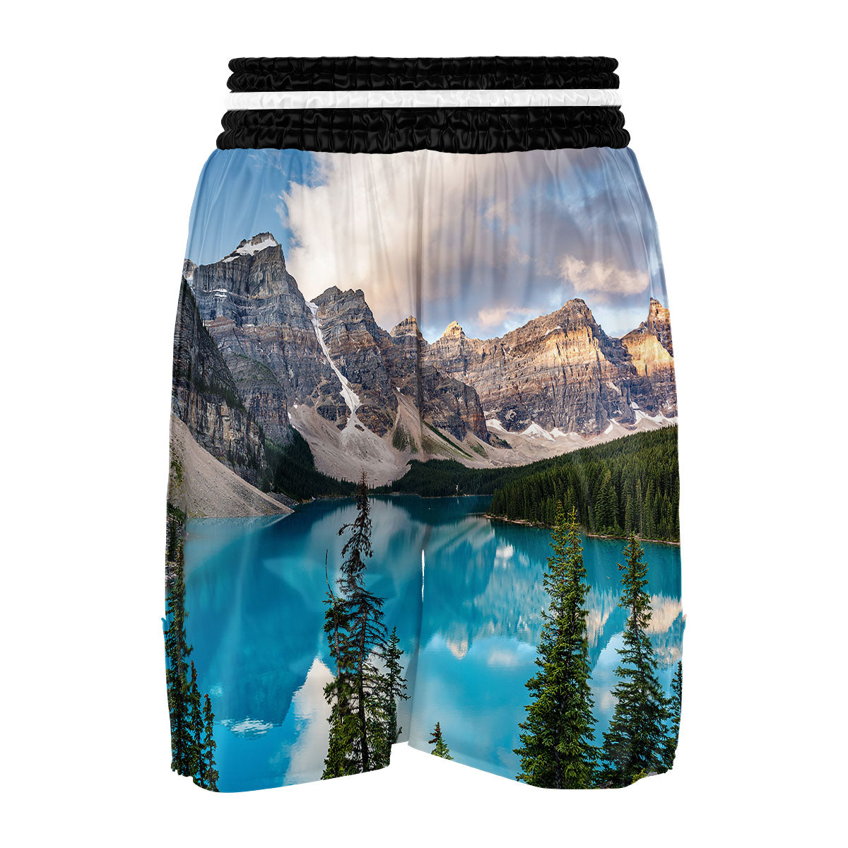 Rocky Mountain Print Boxing Shorts-grizzshop