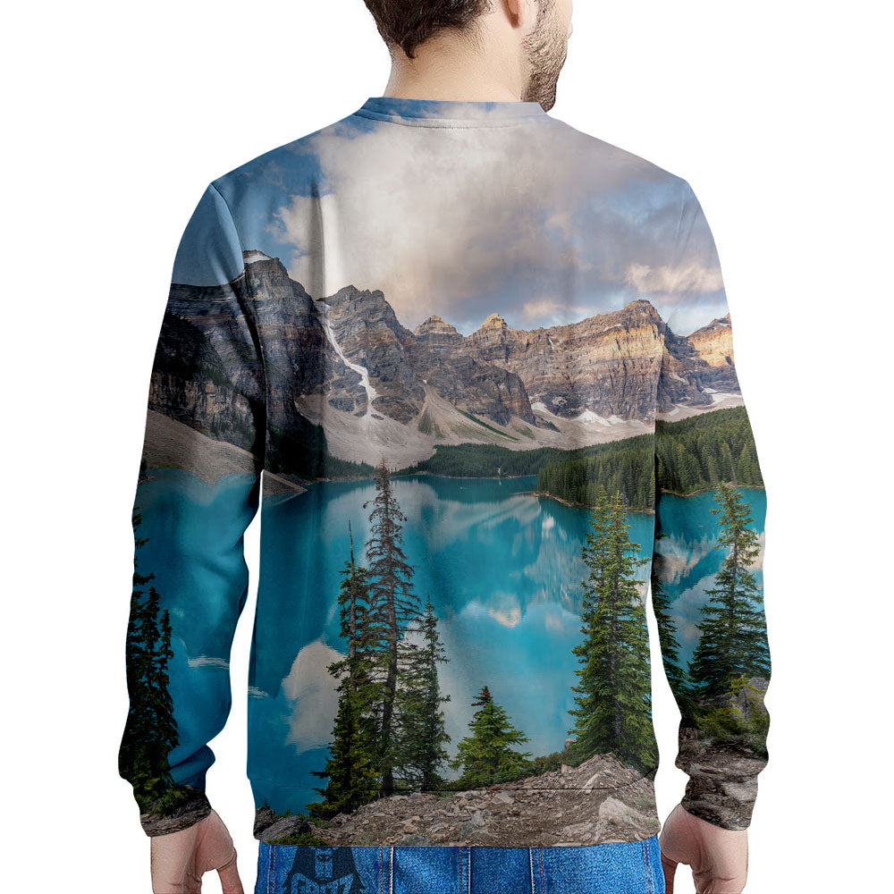 Rocky Mountain Print Men's Sweatshirt-grizzshop