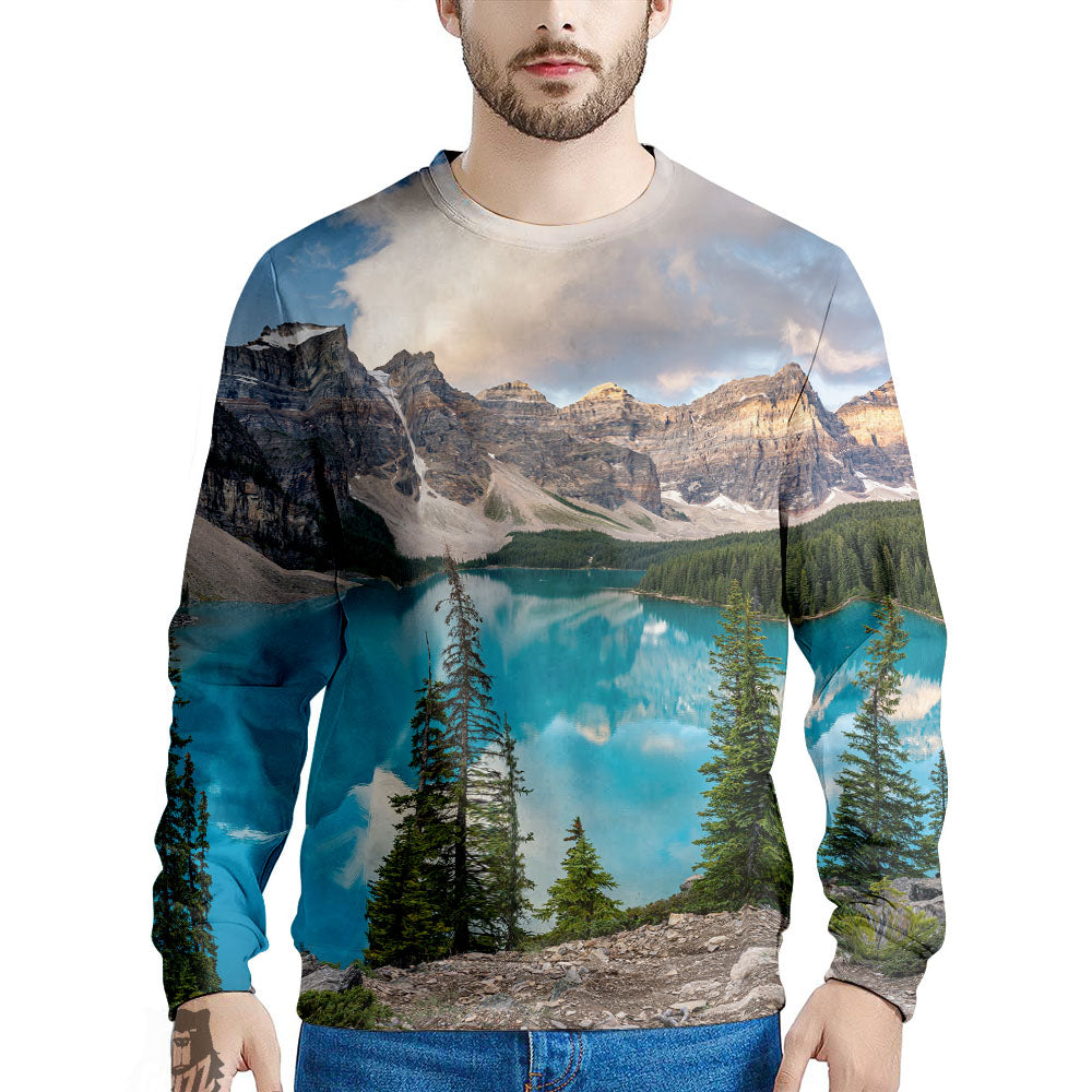 Rocky Mountain Print Men's Sweatshirt-grizzshop
