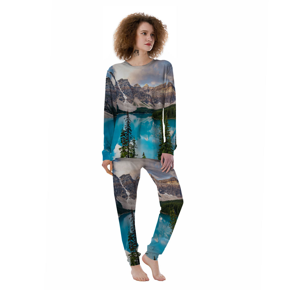 Rocky Mountain Print Women's Pajamas-grizzshop