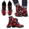 Rocky Mouth Horror Lips Men's Leather Boots-grizzshop