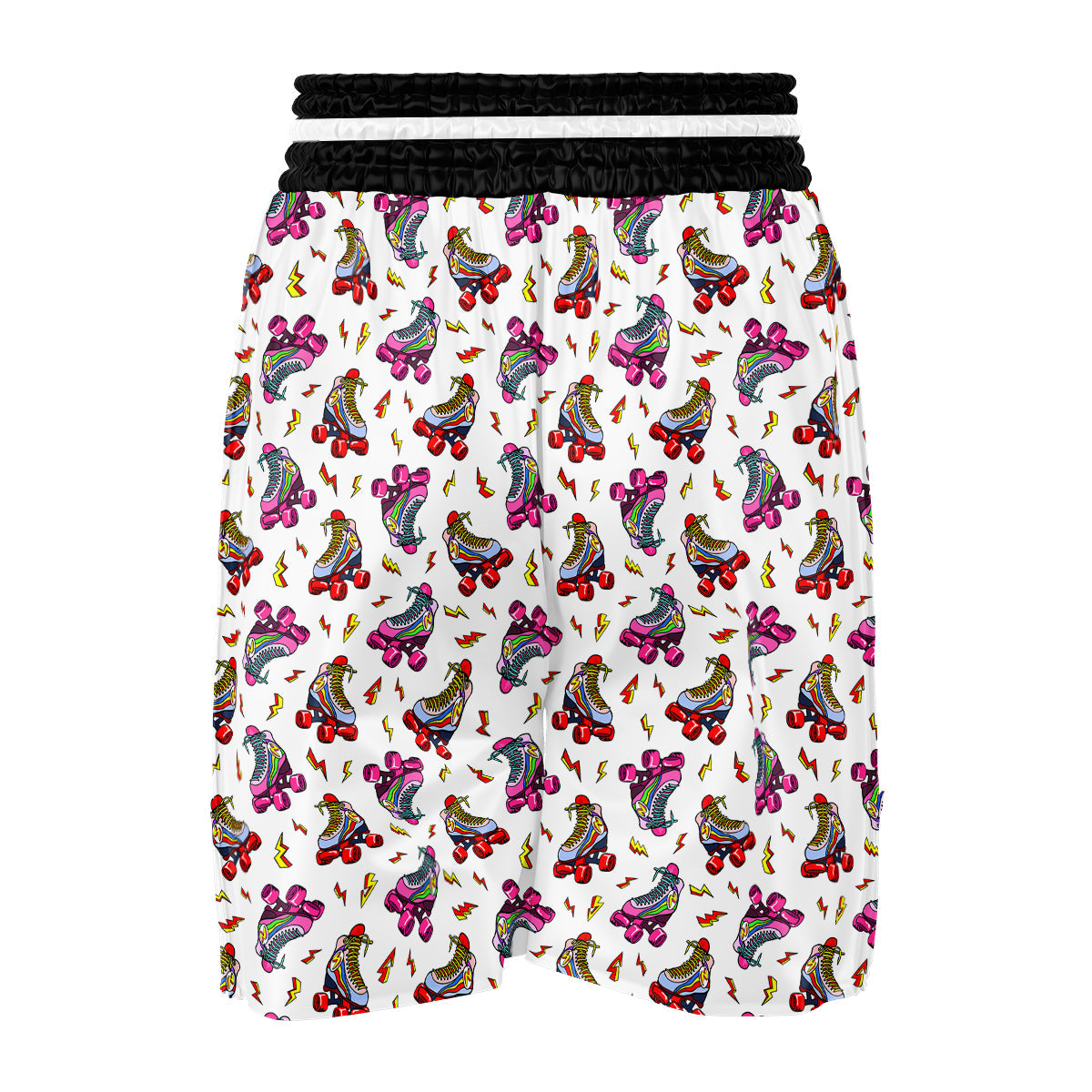 Roller Skates Lightning Print Pattern Boxing Shorts-grizzshop