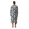 Rolls And Japanese Sushi Print Pattern Men's Robe-grizzshop