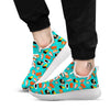 Rolls And Salmon Sushi Print Pattern White Athletic Shoes-grizzshop