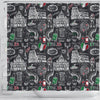 Rome Italy Pattern Print Bathroom Shower Curtain-grizzshop