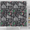 Rome Italy Pattern Print Bathroom Shower Curtain-grizzshop