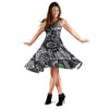 Rome Italy Pattern Print Dress-grizzshop