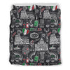 Rome Italy Pattern Print Duvet Cover Bedding Set-grizzshop