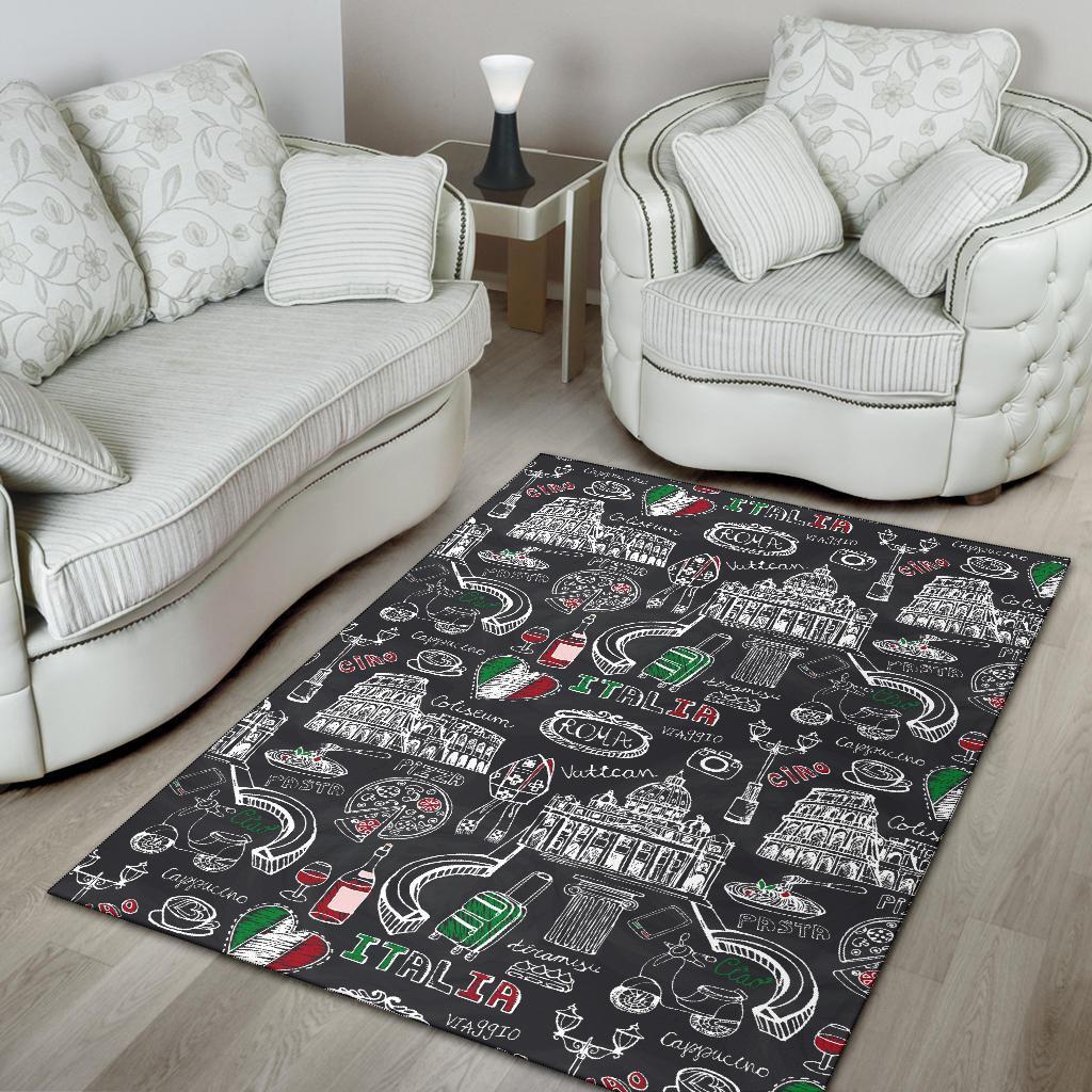 Rome Italy Pattern Print Floor Mat-grizzshop