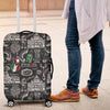 Rome Italy Pattern Print Luggage Cover Protector-grizzshop