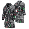 Rome Italy Pattern Print Men Long Robe-grizzshop