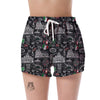 Rome Italy Pattern Print Women's Shorts-grizzshop