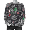 Rome Italy Pattern Print Women's Sweatshirt-grizzshop