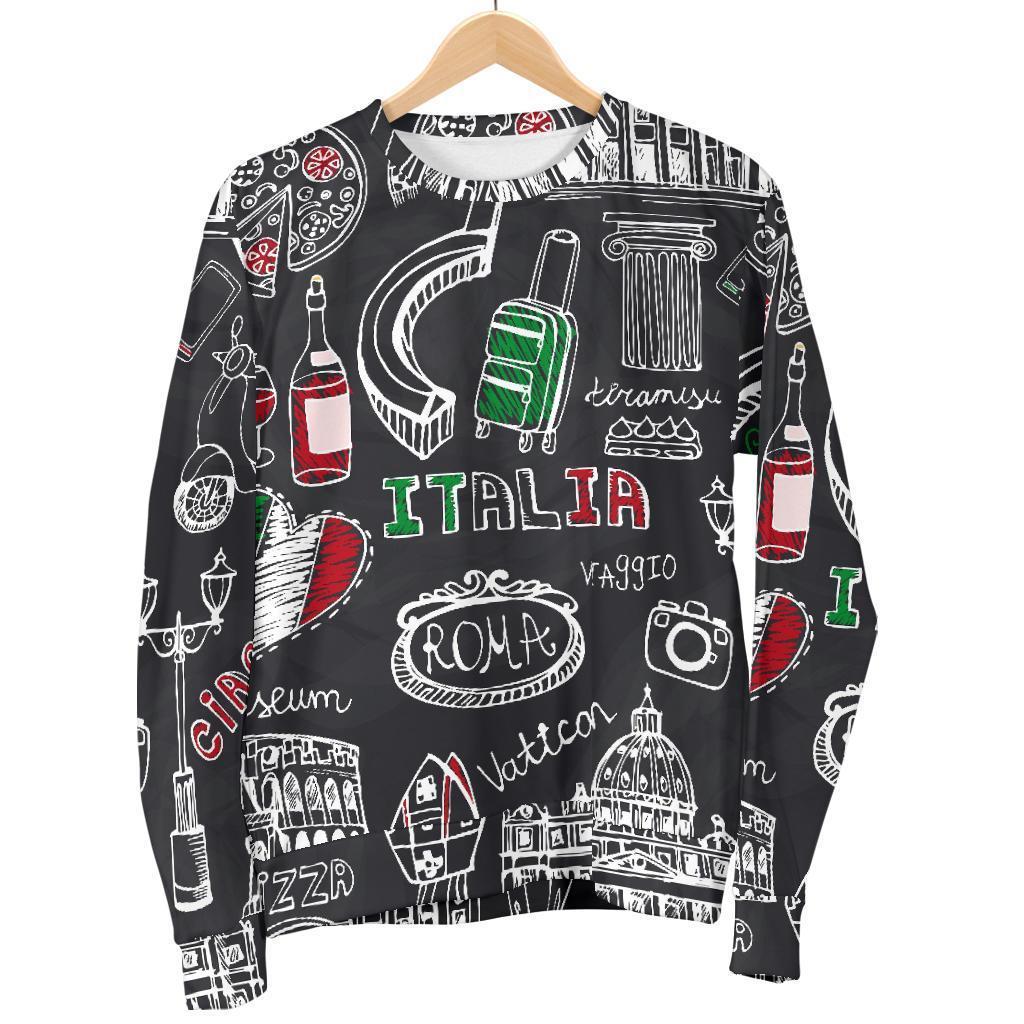 Rome Italy Pattern Print Women's Sweatshirt-grizzshop