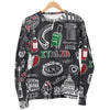 Rome Italy Pattern Print Women's Sweatshirt-grizzshop