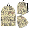 Rome Pattern Print Backpack-grizzshop