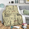 Rome Pattern Print Blanket-grizzshop