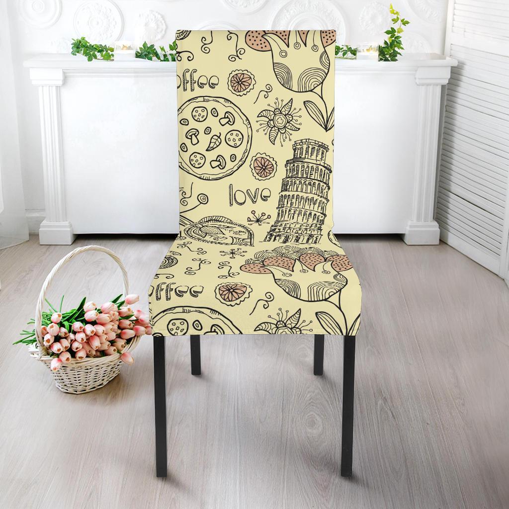 Rome Pattern Print Chair Cover-grizzshop