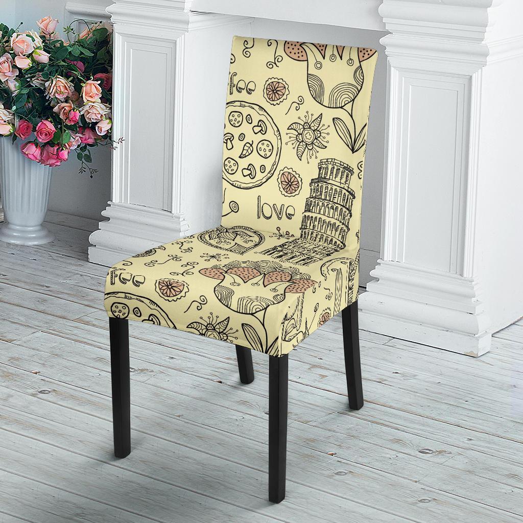 Rome Pattern Print Chair Cover-grizzshop