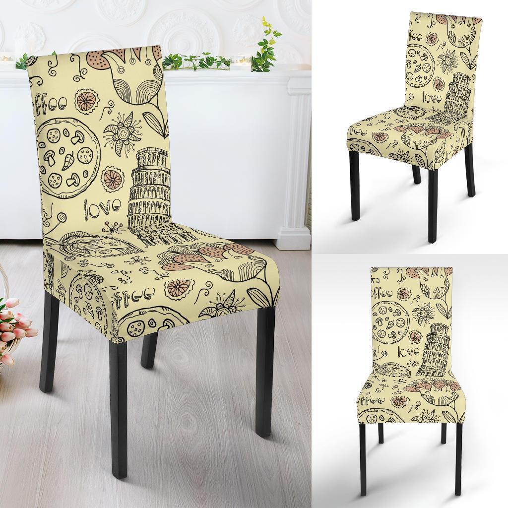 Rome Pattern Print Chair Cover-grizzshop