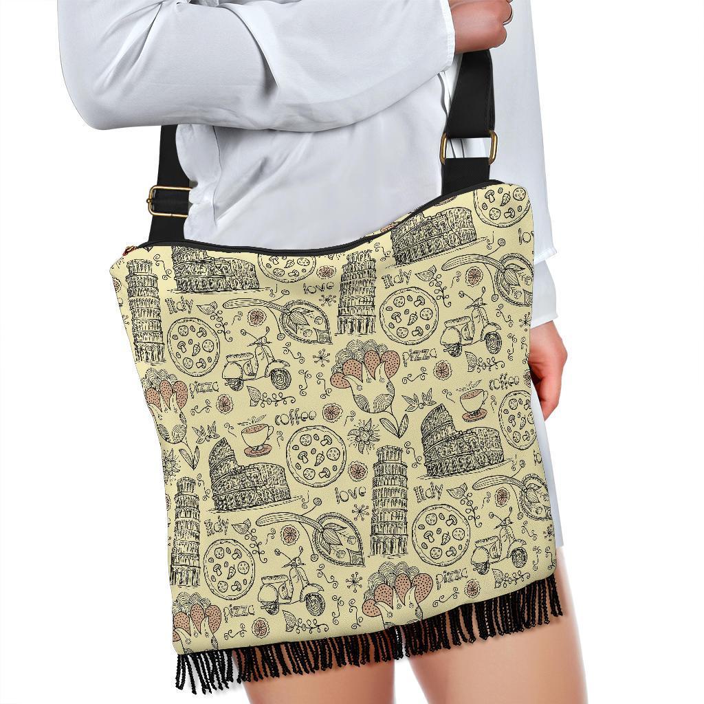 Rome Pattern Print Crossbody bags-grizzshop