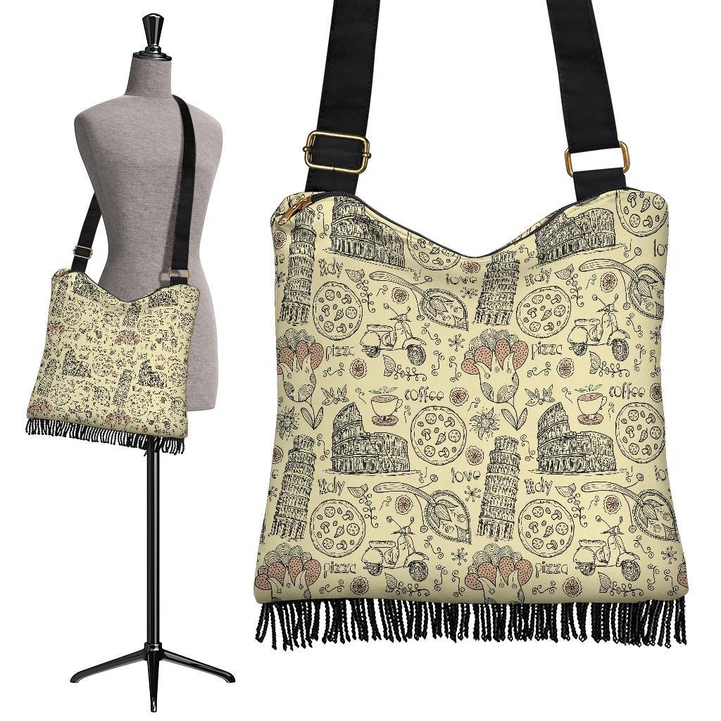 Rome Pattern Print Crossbody bags-grizzshop