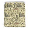 Rome Pattern Print Duvet Cover Bedding Set-grizzshop