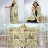 Rome Pattern Print Hooded Blanket-grizzshop