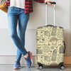 Rome Pattern Print Luggage Cover Protector-grizzshop