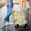 Rome Pattern Print Luggage Cover Protector-grizzshop