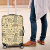 Rome Pattern Print Luggage Cover Protector-grizzshop