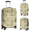 Rome Pattern Print Luggage Cover Protector-grizzshop