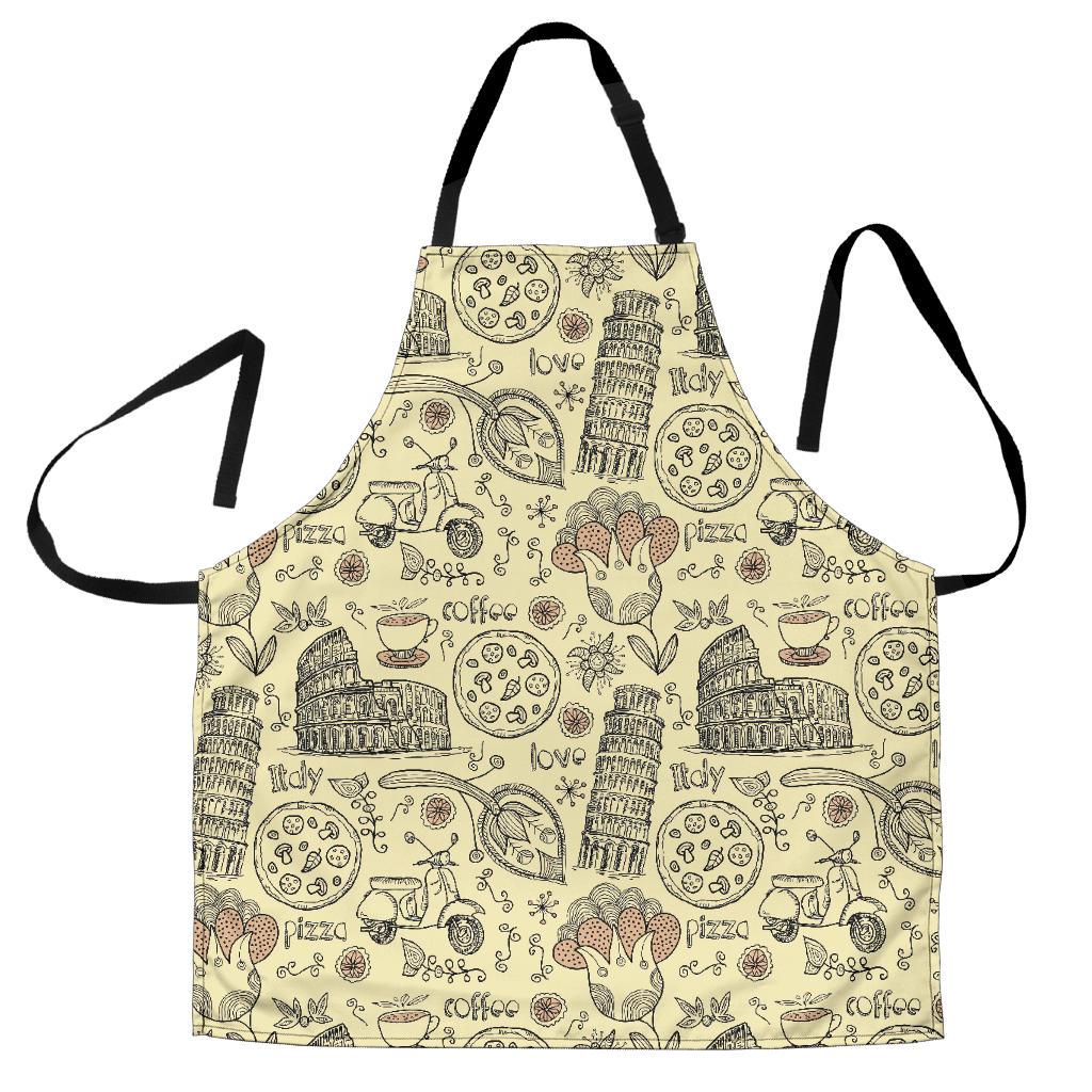 Rome Pattern Print Men's Apron-grizzshop