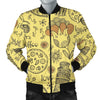 Rome Pattern Print Men's Bomber Jacket-grizzshop