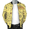 Rome Pattern Print Men's Bomber Jacket-grizzshop