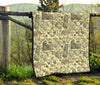 Rome Pattern Print Quilt-grizzshop