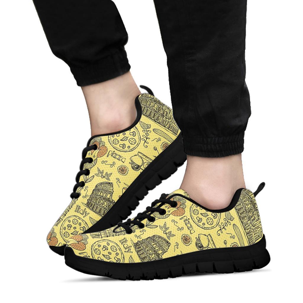 Rome Pattern Print Sneaker Shoes For Men Women-grizzshop