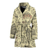 Rome Pattern Print Women Long Robe-grizzshop