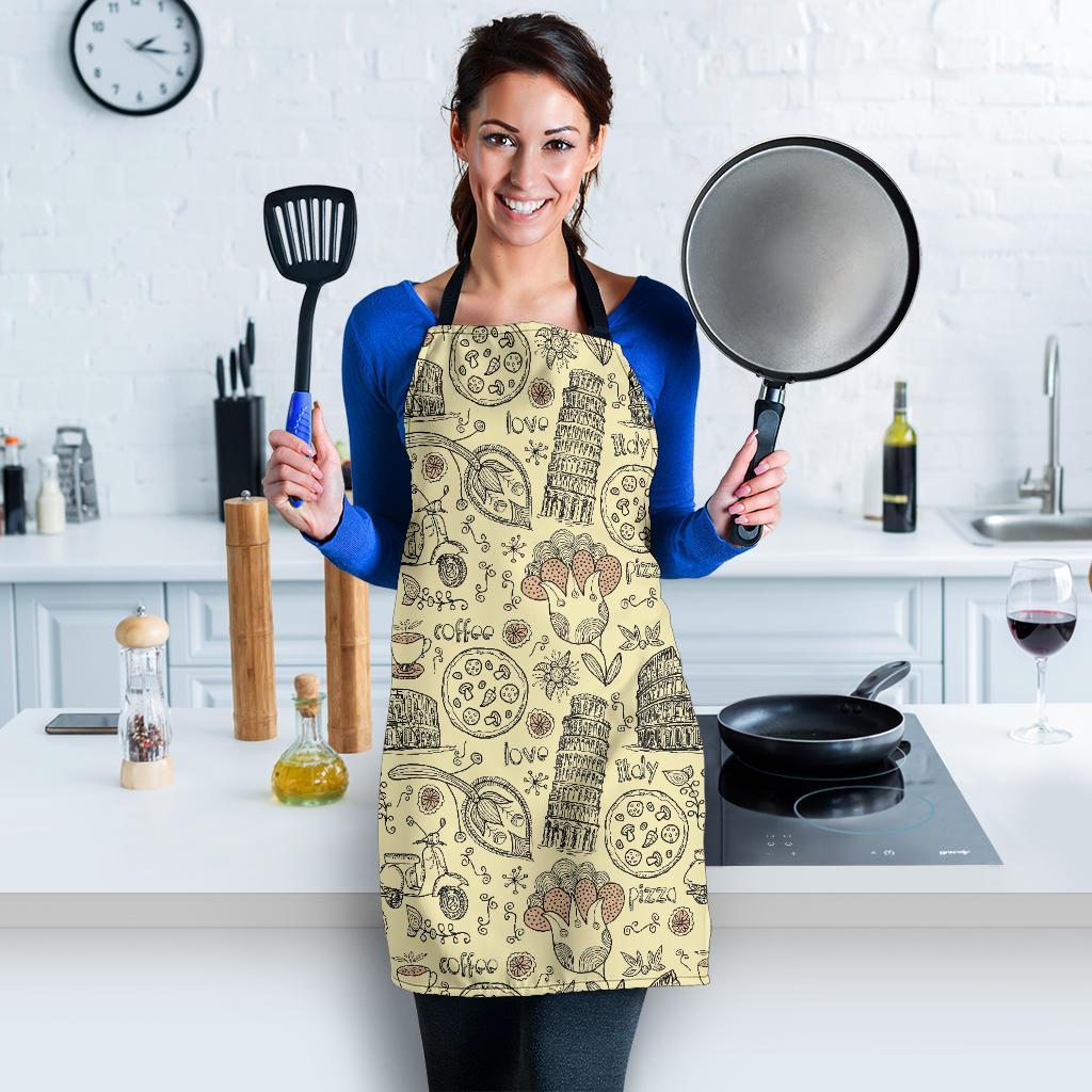 Rome Pattern Print Women's Apron-grizzshop